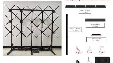 How to Set Up Metal Frame for 15pcs SH-F65 3D Hologram Fan Video Wall
