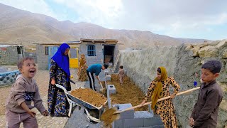 'Creating a Garden Bed: Ibrahim, Soghra, and Touran's Soil Adventure'