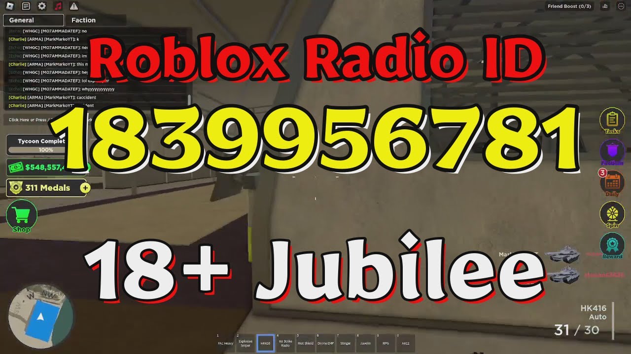 Jak Wejść Do Jubilera W Roblox Jubilee Roblox Radio Codes/IDs - YouTube