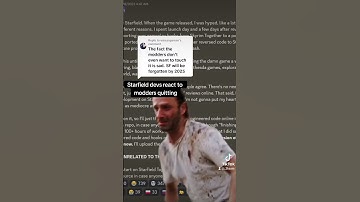 The Shocking Reason Modders Quit Starfield #starfield #gaming #shorts