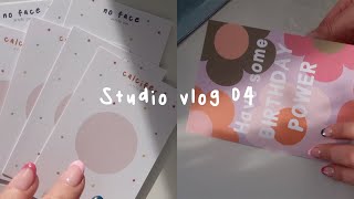 Etsy Studio Vlog 04 | Making acrylic pins &amp; new card designs