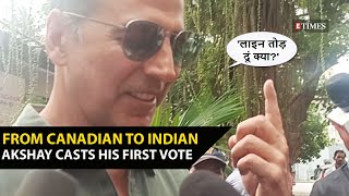 Akshay Kumar's voting debut: Actor's hilarious response to 'standing in queue' will leave you ROFL