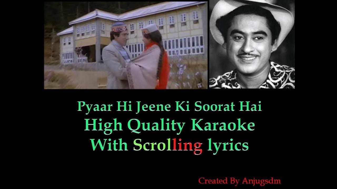 Pyaar Hi Jeene Ki Soorat Hai  Armaan 1981   karaoke with scrolling lyrics High Quality