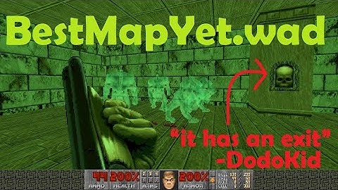 Doom 2: BestMapYet.wad by DodoKid / UV max and commentary 1st & 2nd attempt - real map?