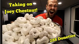 Taking on Joey Chestnut | ManvFood | Donettes | record