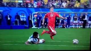 Shaqiri's dive at the death v Argentina