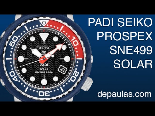 Taking a look at the Seiko Solar Dive Watch PADI Special Edition SNE499 -  YouTube