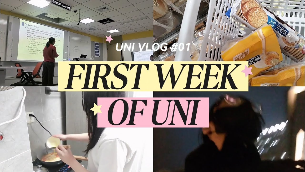 first week of uni as an international student in china vlog | finding classes, rushing, cooking