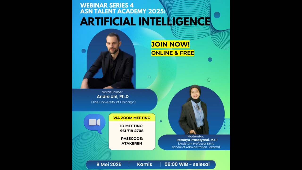 WEBINAR SERIES 4 ASN TALENT ACADEMY 2025 “Artificial Intelligence”