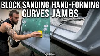 Hand-Forming Door Jambs & Perfecting Curves on the '57 Chevy Wagon! RUSTELLA