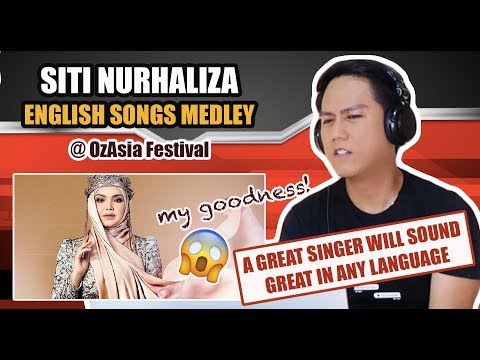 Siti Nurhaliza - English Songs Medley at OzAsia Festival | REACTION