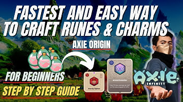 How To Craft Runes & Charms in Axie Origin | Easy Steps