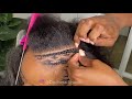 Half Fulani Braids with Curly Sew-in