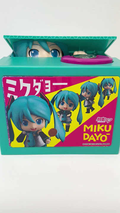 Mikudayo Nendoroid Hatsune Miku Trick Piggy Bank Collectors Items for Adult version 5 #shorts