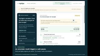 Nightjar | Travel Recovery UI Demo | Amazon Developer Hackathon