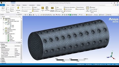 ANSYS Workbench 3D Dimpled Pipe Mesh | ANSYS Fluent Simulation