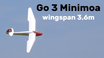 Goppingen Go 3 Minimoa | 3,6m scale RC glider | 4K | Rokytnice 2024