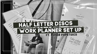 Half Letter Discs Work Planner Setup Ft. Rosie Papeterie
