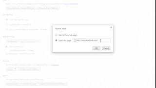 how to change google chrome homepage