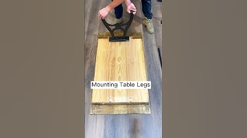 Mounting Table Legs #bearhollow #wooddesigner #woodworker #table