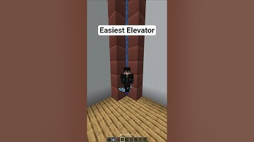 Minecraft Easiest Elevator Tutorial 🛗 #minecraft #minecraftbuilds #minecrafttutorial
