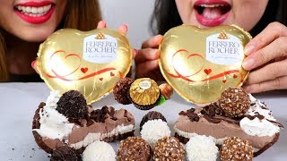 We are eating ferrero rocher chocolate heart with pies a surprise at
the end :) follow us on instagram:
https://www.instagram.com/kimlizasmr/?...