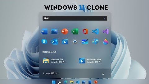How To Create A Clone Of Windows 11 Using HTML CSS And JS
