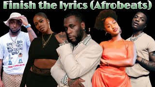 Finish the lyrics (Afrobeats/Nigerian songs) screenshot 1