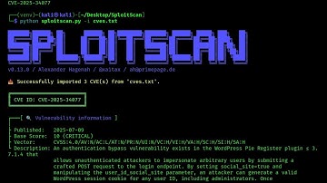 How to Use SploitScan to Scan CVEs on Kali Linux | Ethical Hacking Demo