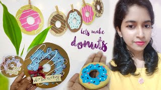 DIY DONUT CRAFTS | Easy and cheap craft ideas | Room decor + cards and more| BeCre8ive