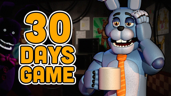 I Have One MONTH To Make A FNAF Game