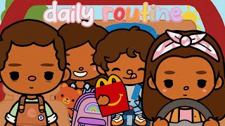 🚘Small Family's DAILY ROUTINE *2 KIDS* Toca Boca Roleplay #tocaboca #roleplay