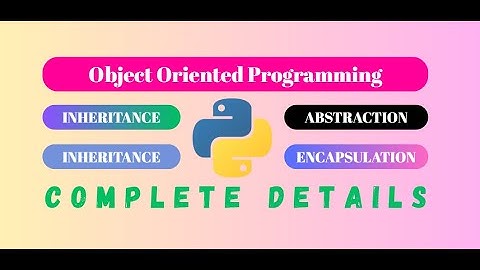 Python OOP Tutorial for Beginners | Abstraction, Encapsulation, Inheritance, Polymorphism