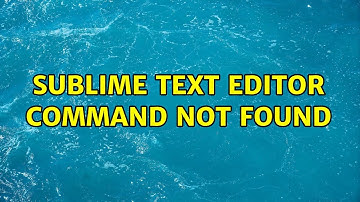 Sublime Text Editor command not found (3 Solutions!!)