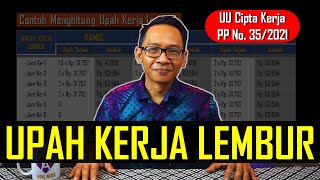 Aturan baru upah kerja lembur dan contoh cara ngitungnya sesuai UU Cipta Kerja dan PP No. 35/2021 screenshot 5