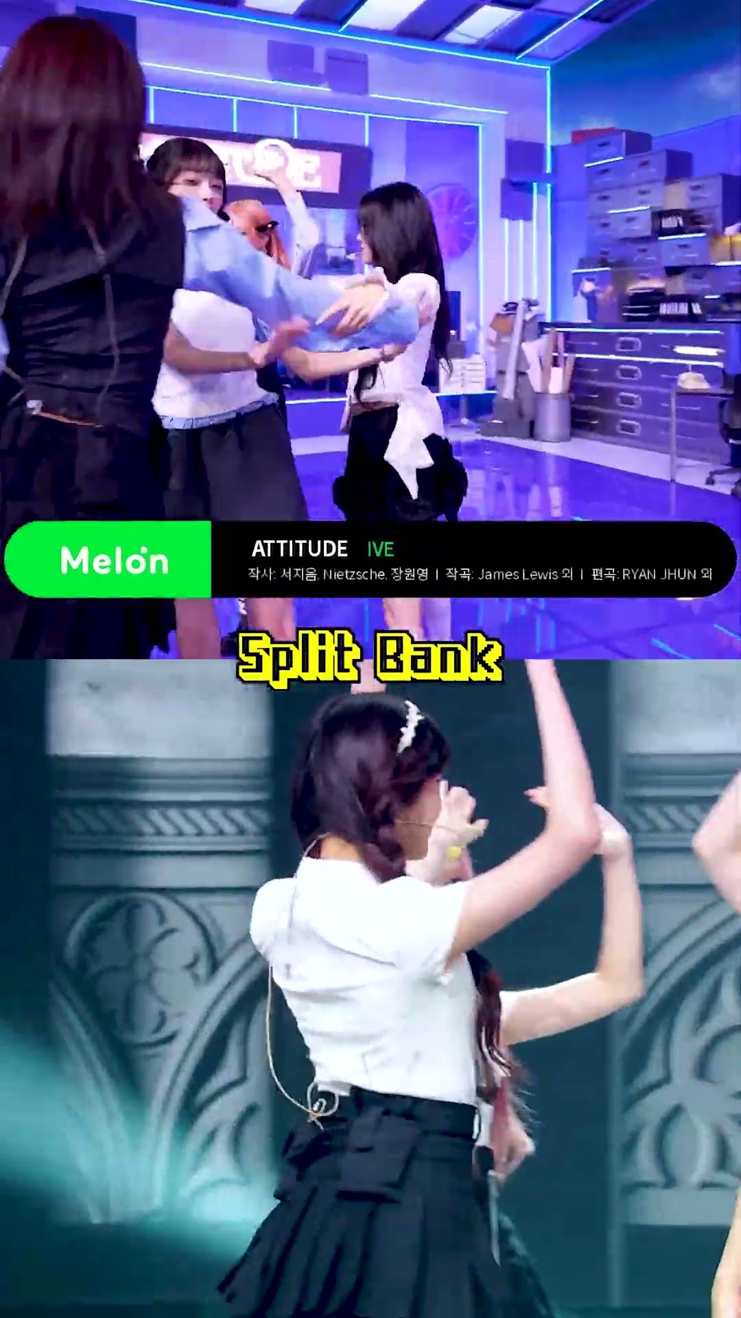 IVE - ATTITUDE #SplitScreen #SplitBank #MusicBank #Shorts | KBS WORLD TV