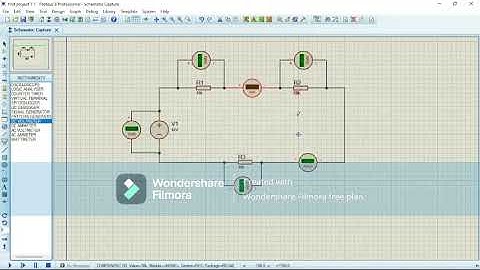 How to stimulate series-parallel circuit using proteus 8.13