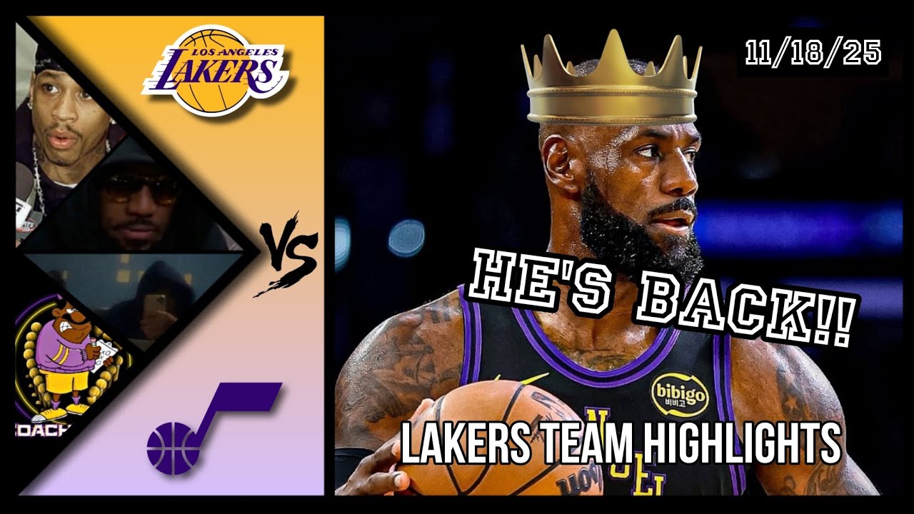 Lakers Team Highlights vs Jazz reaction W/ Coaches Den - YouTube