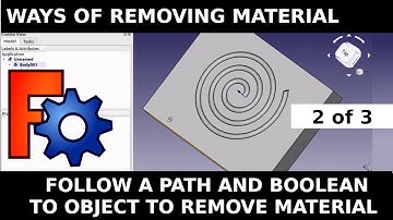 FreeCAD: Sweeping a spiral path with a profile & Additive Pipe (Removing material 2) Beginners Guide