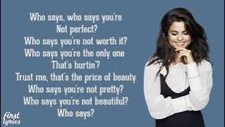 Selena Gomez The Scene - Who Says - Lyrics
