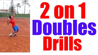 2 on 1 Doubles Drills | Top Tennis Training