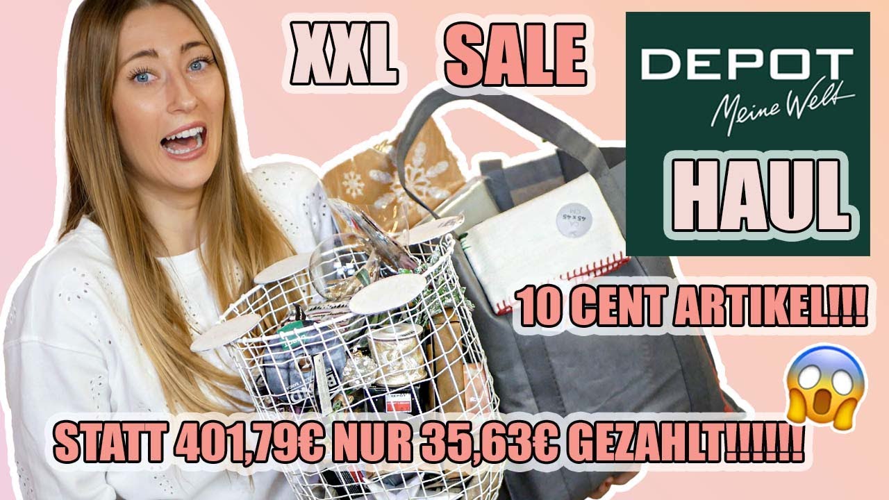 Ich habe es wieder getan! XXL Depot Mega SALE Haul so viele 0,10 Cent  Schnäppchen! 😱 I Stefanie Le 