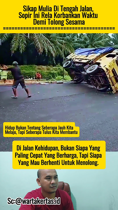 Noble Attitude in the Middle of the Road, This Driver Is Willing to Sacrifice Time to Help Others...