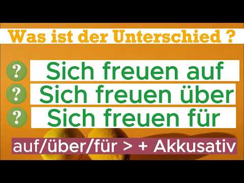 Sich freuen auf/über/für  - Lerne Deutsch mit Tikdeutsch