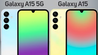 Samsung Galaxy A15 5G vs Samsung Galaxy A15 4G