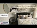 COZY GLAM SMALL BEDROOM MAKEOVER | CLEAN WITH ME #COZYSMALLGUESTBEDROOM