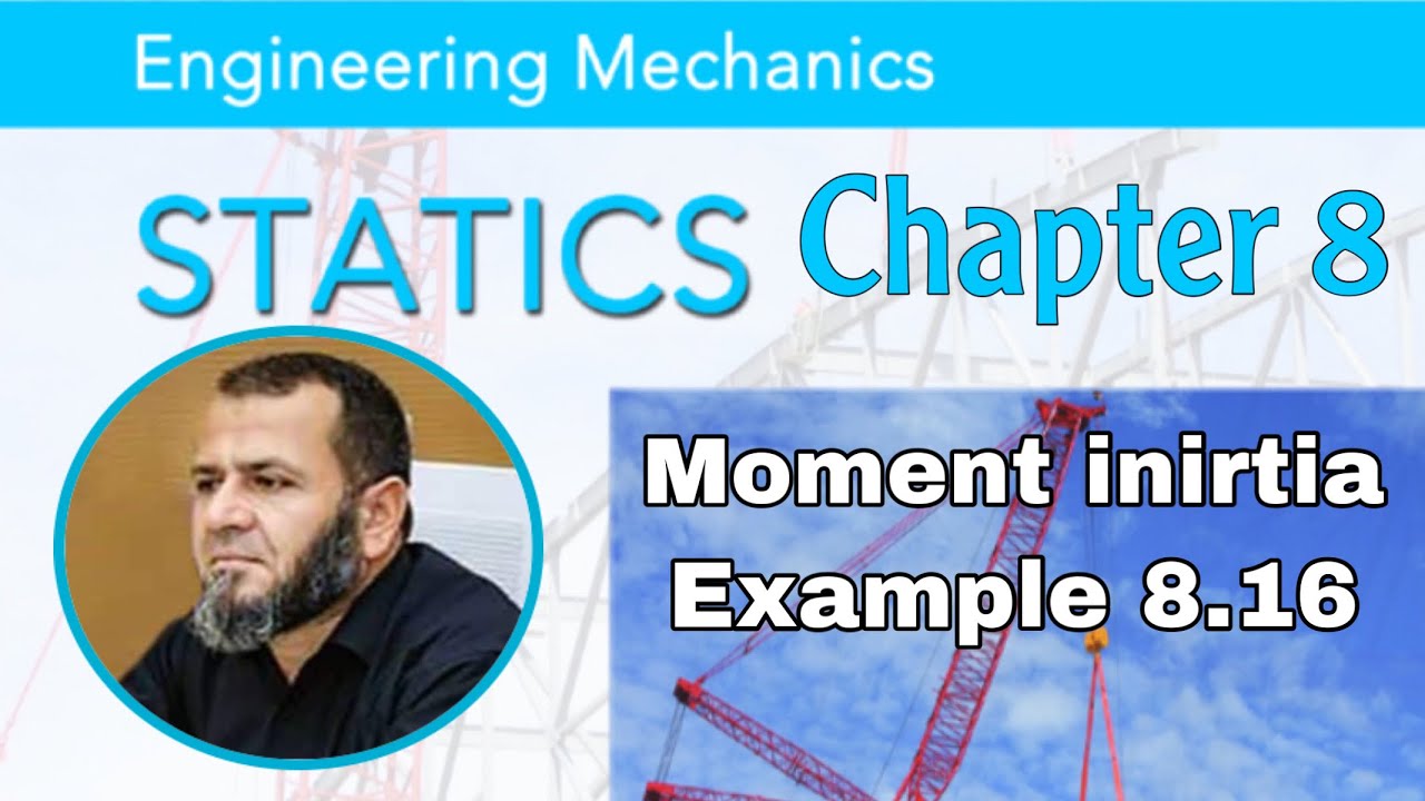 Engineering Mechanics Statics Moment Of Inirtia for Composite Area Example 8.16 Kurdish , کوردی