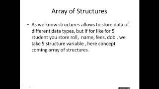 nested structures||array of structures(part-37)