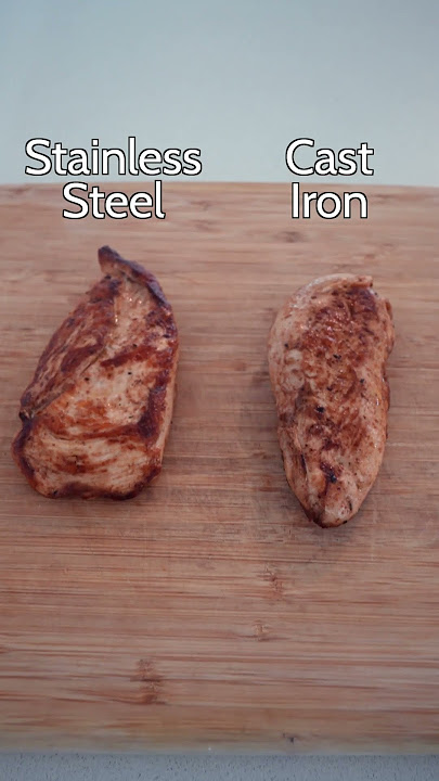 Cast Iron vs. Stainless Steel | Chicken #castiron #stainlesssteel #cooking