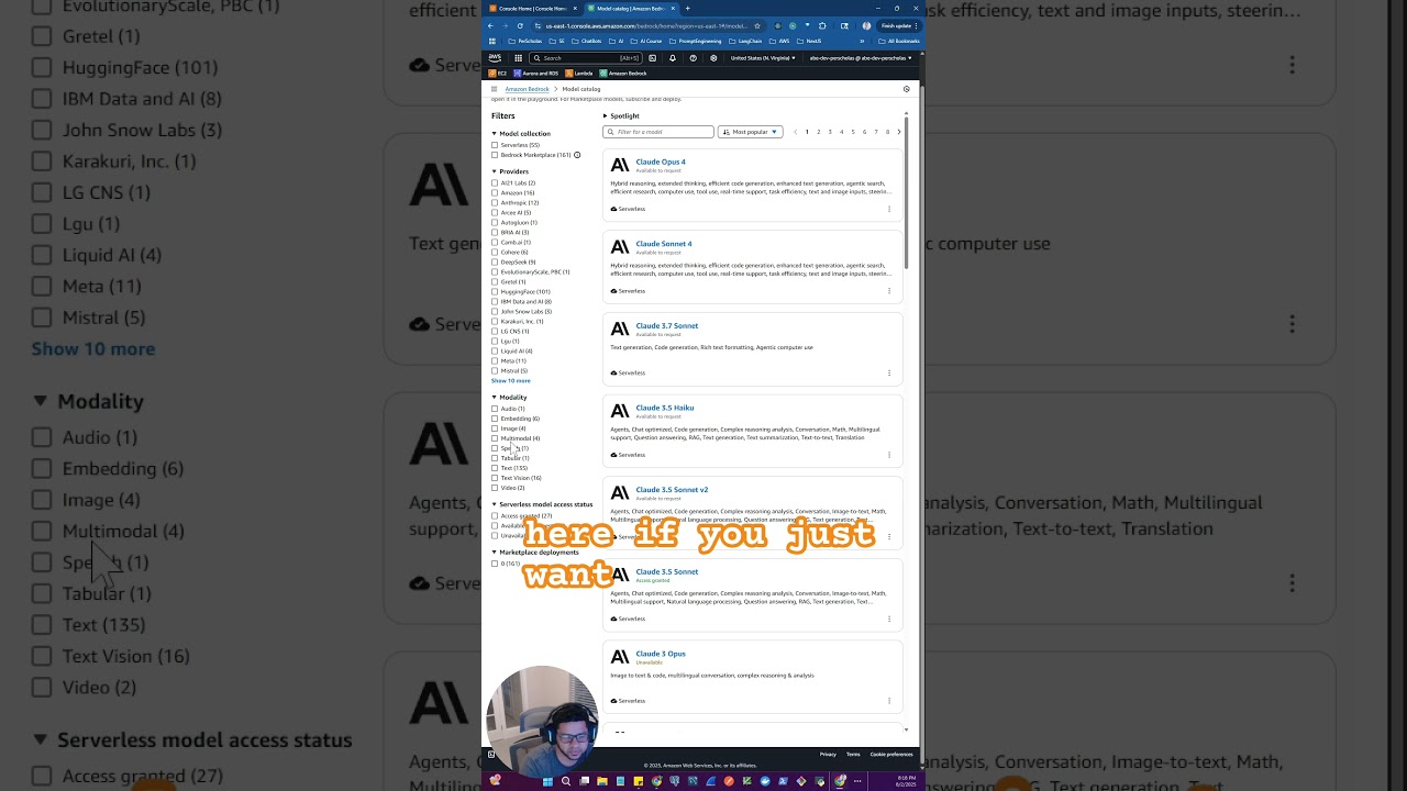 🤗AWS Bedrock Console🔥 #ai #coding #aiagents #aws #python #programming #awscloudpractitioner